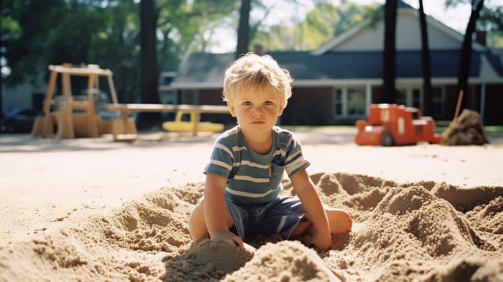 enfant bac a sable