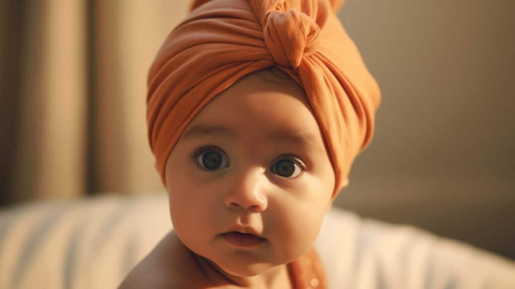 turban pour bebe