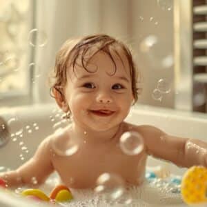 Bain de Bébé : Transformez le bain en moment de bonheur- nos astuces.