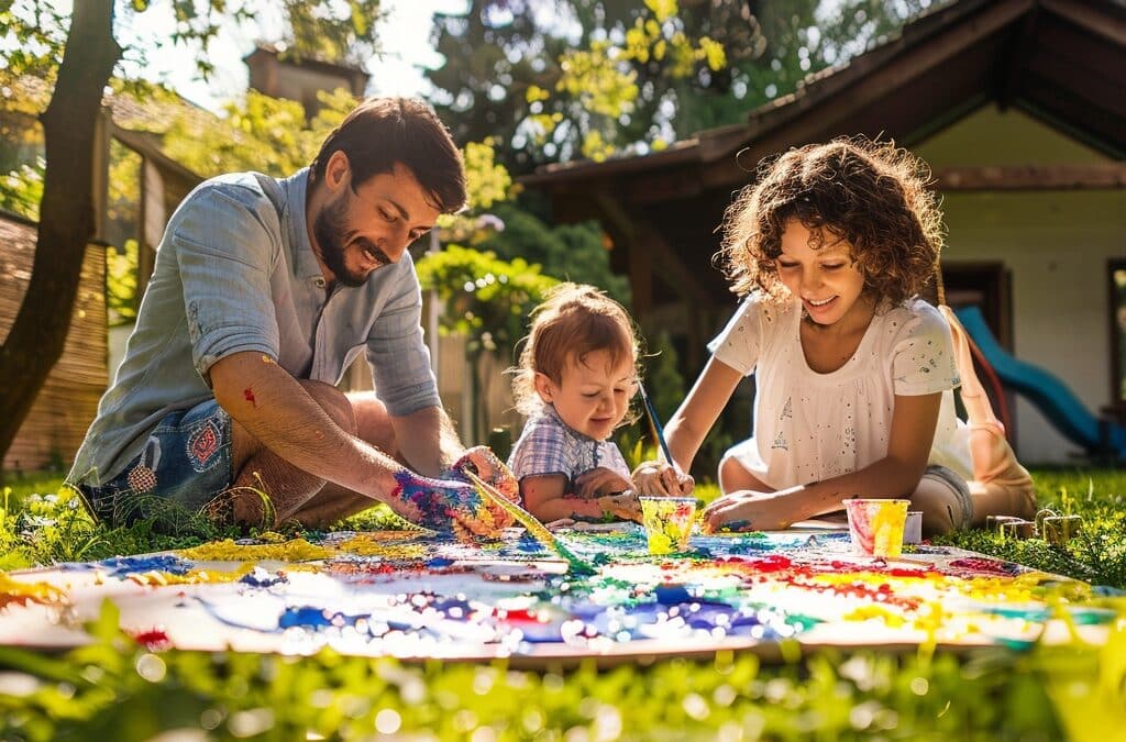 Peinture à Doigts : Exprimez la créativité en famille avec ces techniques