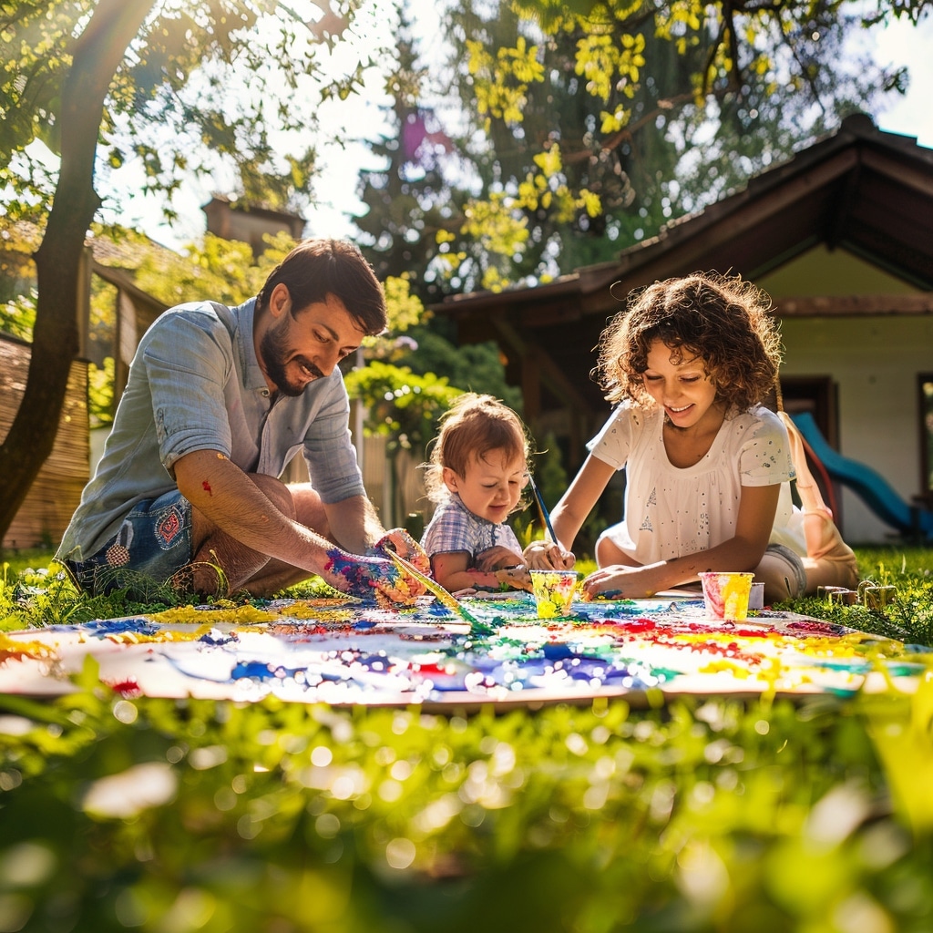 Peinture à Doigts : Exprimez la créativité en famille avec ces techniques.