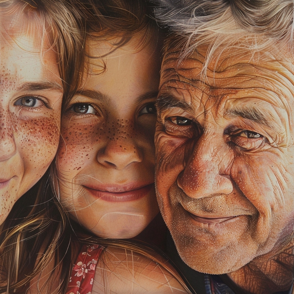 Portraits Famille : Un projet de dessin pour capturer les moments ensemble.